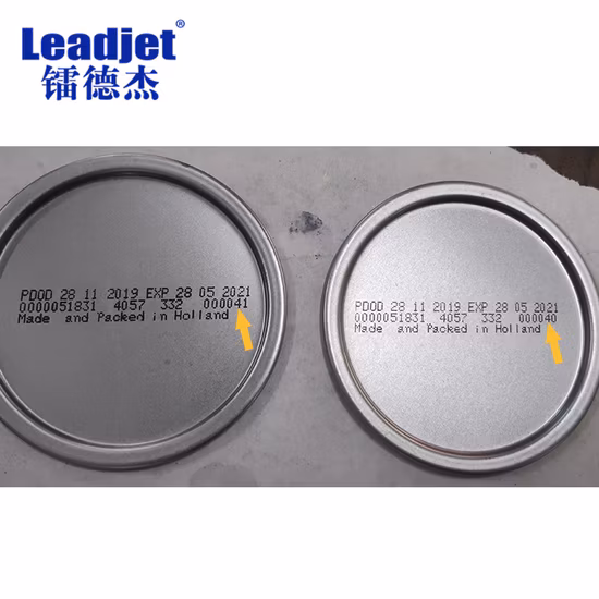 Leadjet V680 라벨 Cij 잉크젯 인쇄 기계 애완 동물 병 항아리 만료 날짜 코딩 프린터 일일 산업용 코더 지원 스페인어